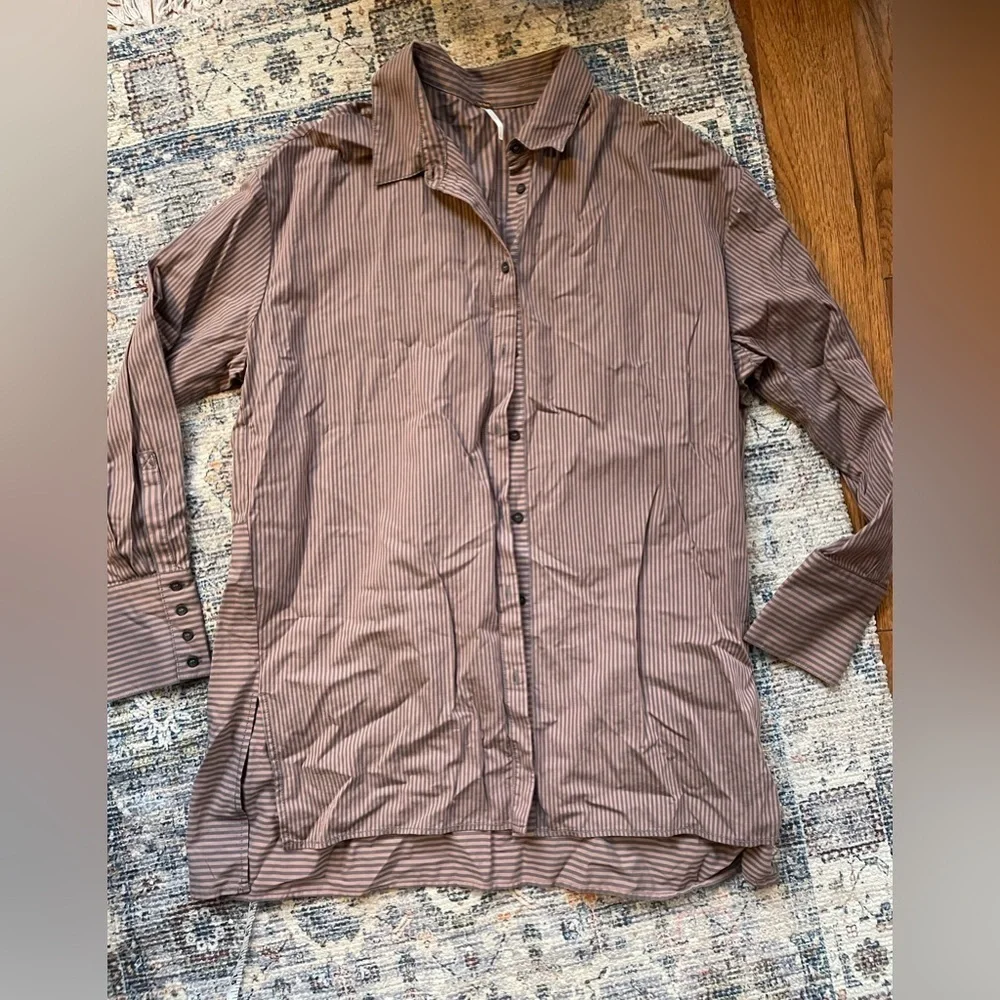 Free People lake house oversized button down